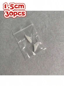 10件/30件 1.5cm 新款化妝舞會惡搞道具樹脂吸血鬼殭屍獠牙萬聖節服裝配件 - 白色 - 查看 11