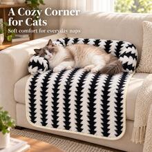 Dog Bed Cat Bed Pet Bed, 2026 New Warm Plush Dog Sofa Bed And Cat Sofa Bed, Soft Thickened Pet Sofa Pad, Non-Slip Bottom, Winter Sofa Protector Pad, Suitable For Small And Medium Dogs And Cats - Black - View 5