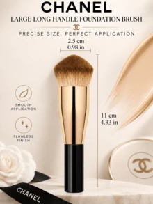 CHANEL Large Long-Handle Foundation Brush, 2.5*11cm, Streak-Free Application, Firm Bristles With No Shedding, Suitable For All Types Of Liquid Foundation - Foundation Brush - View 4
