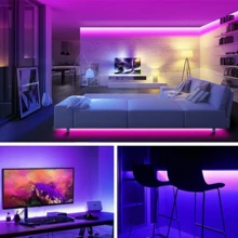 RGB LED Light Strip, 44-Key Remote Control, USB Powered Color Changing Light Bar, TV Backlight, Bedroom And Living Room Ambient Lighting, Halloween Party Decoration - 44-key RGB LED Strip - View 8