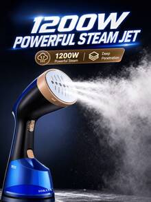 SOKANY 3080 Multi-Function Home Ironing Brush, Steam Ironing Brush, Handheld Ironing Machine. High Power, Fast Heating. Large Capacity Water Tank With Visual Display, Equipped With Safety Lock, Easy To Disassemble. - Royal Blue - View 3