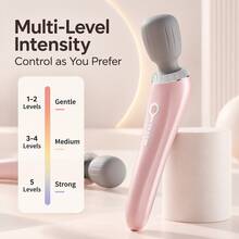 GANLAIX Portable Electric Massage Wand, Suitable For Full Body, Back, Neck, Legs, Waist - Compact And Elegant Design, Equipped With High-Speed Motor, Type-C Rechargeable, 1200mAh Lithium Battery Long Battery Life, For Muscle Relaxation - Multicolor - View 5