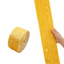 1PC 2.3m/90.55inch Self-Adhesive Skirting Boards-Flexible Decorations,3D,Self-Adhesive Peel & Stick, For Home Office Wall Waistlines Baseboards - C - View 11