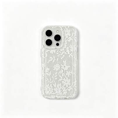 VESPOP Casing Ponsel Fashion Lace Element dengan Bantalan Udara dan Tahan Guncangan, Kompatibel dengan iPhone 18/17/16/15/14/13/12/11 Pro Max/Pro Plus/12 Mini/13 Mini