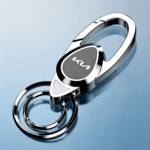 Car Double Sided Laser Keychain Key Ring Decor Fit Kia Ceed Sportage Rio ProCeed K5 Optima Sedona Forte Cerato Venga - A - View 1