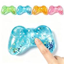 1pc Soft Game Controller Stress Ball, Decompression Toy, Soft Filled Squeeze Toy, Stress Relief Game Controller, Birthday Party Favor Bag, Unisex, Slow Rebound! Squeeze Stress Ball, Random Style And Color - Multicolor - View 4