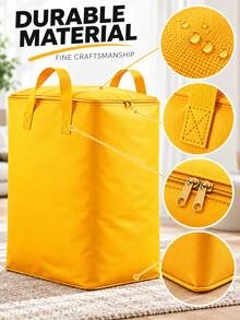 Large Capacity Zippered Moving Bag, Suitable For Moving, Travel And Logistics Transportation; Rectangular Space-Saving Design, Can Orderly Store Clothing, Bedding And Household Items - Multicolor - View 6