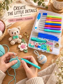 52pcs Crochet Hook Set With Storage Box, 16 Sizes Ergonomic Soft Grip Crochet Hooks, Complete Beginner Crochet Kit For DIY Knitting, Yarn Crafts, Pet Clothes, Socks And Handmade Projects - 52-piece Crochet DIY Kit With Storage Box - View 6