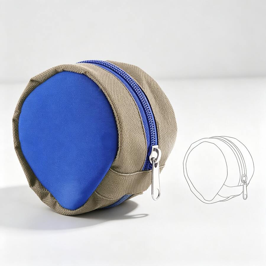 Fishing Reel Pouch, Zippered Sponge Protective Reel Cover Bag, Soft Reel Storage Case For Left & Right Hand Reels - Multicolor - View 1