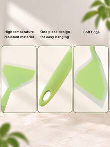 Random 2/1pc Silicone Wok Spatula, Translucent Kitchen Frying Spatula, Cabinet Cookware, Home Cooking Wide-Mouth Slotted Spatula - Multicolor - View 10