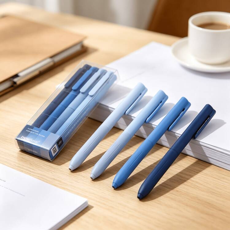 4pcs Pastel Retractable Gel Pens, 4 Colors. Smooth Writing For School, Office, And Journaling. - Multi-color - View 9