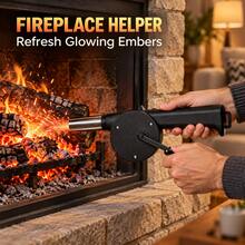 Outdoor Manual Hand Crank Fire Blower Mini Air Blower For Camping, Barbecue, Fireplace Bonfire Ignition - Multi-color - View 3