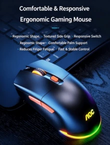 AOC GM 163 Wireless Bluetooth 3-Mode Rechargeable Mouse, Business Office Gaming Computer Tablet Universal - View 5