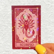 Vintage SCORPIO Zodiac Heart Scorpion Sticker, Constellation Tarot Style Planner Decoration Sticker, Waterproof Vinyl Sticker - Durable Matte Surface, Self-Adhesive Bumper Sticker, Suitable For Cars, Windows, Laptops, Trucks, Water Bottles - Multi-Purpose Durable Design, Car Sticker - Vinyl - View 13