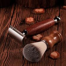 Upgrade Your Shave: Premium Safety Razor Grooming Set With Shaving Brush, Wooden Handle Razor & 10 Replacement Blades For A Smooth Wet Shave Every Day - Safety Tazor + Blade - View 5
