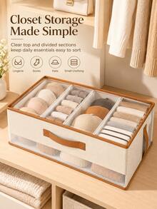 Handbag Storage Box With Transparent Dust-Proof Window And Convenient Handle, Foldable Closet Organizer Box, Suitable For Handbags And Clutches, Ideal For Handbag Collectors, Bedroom And Closet Organization - Multicolor - View 6