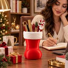1PC/Christmas Desktop Atmosphere Decoration Ornament Small Christmas Tree Desk Holiday DIY Scene Display Decoration - Multicolor - View 8