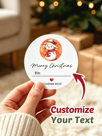 1/60/120pcs Customizable Round Decorative Stickers, Personalized Support For Free Customization Of Patterns, Text And Exclusive Designs, Suitable For Gift Wrapping, Greeting Card Decoration, Storage Organization, Handmade Crafts, Gift Box Sealing, Ideal Gift For Family, Friends, Colleagues, Couples, Perfect For Christmas, Birthday Party, Anniversary Celebration