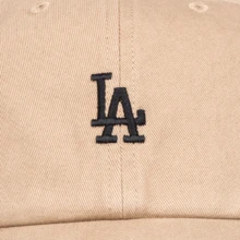 47 brand MLB Baseball LA Dodgers (Camel) 刺繍チームロゴ入り アジャスタブル ユニセックス スポーツキャップ カジュアル ストリートスタイル デイリーコーデ アウトドア 野球シーズン 旅行コーデ対応 キャップ - キャメル - チェックする 6