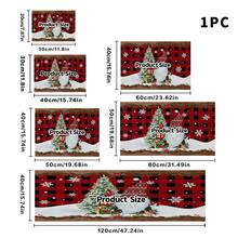 1pc Dish Drying Mat, Coffee Machine Mat, Christmas Reindeer Decor Dish Drying Mat, Red And Black Plaid Christmas Tree Pattern Kitchen Dish Drainer Mat, Suitable For Tabletop Protection, Christmas Kitchen Decor Atmosphere, Holiday Table Mat, Multi-Purpose Drying Mat, Home Gift, Tabletop Decoration - XYLSD-1133 - View 13