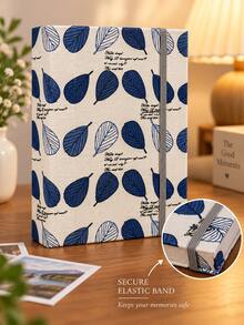6 Inch 200-Photo Linen Photo Album, Decorative Printed Fabric Cover, Family And Travel Memorial Album Linen Cover 6 Inch Photo Album, With 200 Pockets, Cute Pattern Photo Album Suitable For Family Vacation And Daily Memories - one-size - View 7