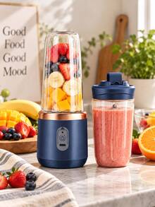 Alat Pembuat Jus Elektrik Portabel 400ml Nirkabel Mini, Gelas Pembuat Jus Buah, Dapat Diisi Ulang USB, Pembuat Smoothie Pribadi, Gelas Pembuat Jus Mini Nirkabel, Blender Buah dan Sayuran, Set Gelas Ganda Opsional, Blender Perjalanan Ringkas, Cocok untuk Dapur, Gym, Rumah, dan Perjalanan - MultiWarna - View 4