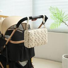 1pc Mother And Baby Storage Bag, Printed Organizer Bag, Hanging Storage Bag, Diaper Bag For Travel, Stroller Hanging Bag, Diaper Storage Bag, Multi-Functional Storage Bag, Convenient For Travel - Multicolor - View 9