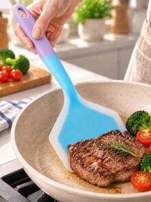 2/1pc Silicone Spatula Set, Non-Stick Heat-Resistant Turner, Suitable For Pancakes, Steak, Stirring, Grilling Kitchen Use, Multi-Color - Multicolor - View 15