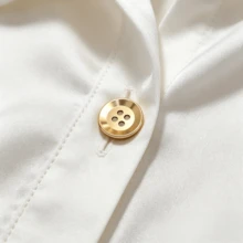 5pcs Metal 4-Hole Buttons For Suit, Shirt, Coat, Trench Coat, Jacket, Clothing Accessories, Matte Gold And Silver Round Buttons - A - View 3