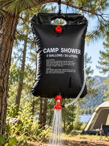 20L Extra Large Capacity Portable PVC Outdoor Shower Bag With Red Water Pipe, Openable/Foldable, Suitable For Hiking, Travel, Camping And Outdoor Activities - Multiple Styles and Colors - View 6