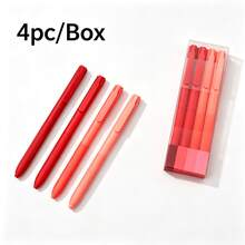4pcs Pastel Retractable Gel Pens, 4 Colors. Smooth Writing For School, Office, And Journaling. - Multi-color - View 11