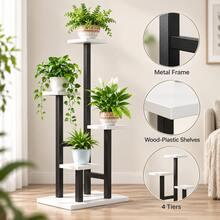 Multi-Level Plant Stand, Floor Flower Rack For Indoor Outdoor Garden Balcony Living Room Decor - View 4