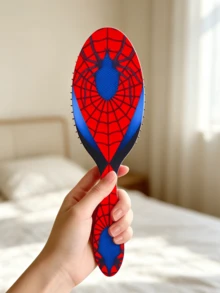 Spider Theme Printed Air Cushion Massage Hairbrush For Women, Volumizing And Detangling Hair Comb - Multicolor - View 7