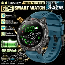 Men's Outdoor Sports Smart Watch 1.46 Inch HD Display, Support Altitude Air Pressure, Wireless Call, LED Flashlight, 100+ Sports Mode, 3ATM Waterproof, For Father, Compatible With Iphone And Android, The Best Gift For Father's Friends - View 12