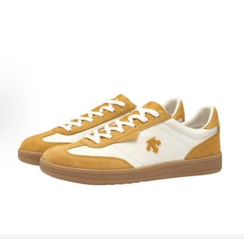 Descente Men Sneakers - Brown and White - View 1