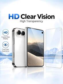 6-In-1 3pcs Outer Tempered Glass + 3pcs Inner Film Screen Protector, Soft Hydrogel Film, Compatible With IPhone Duo 2026 - Clear - View 8