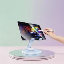 360° Rotatable & Foldable Portable Non-Slip Desktop Phone Stand, Metal Phone Holder For Office Desk - New Arrival - View 6