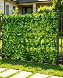 1 Piece Artificial Ivy Privacy Fence, Roll-Out Leaf Fence, Sun Protection Decoration For Outdoor Wall, Backyard And Celebrations - 50*100cm - View 1