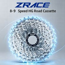 ZRACE 8/9 Speed Road Bike Cassette 11-25T 28T 32T 34T 36T 8-9S Bicycle Sprocket - Silver - View 2
