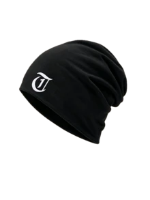 Headscarf Hat With Non-Slip Pleated Headband Multi-Layer Pleated Design To Shape Head, Premium Knitted Jersey Fabric Sweat-Absorbent And Breathable - Black - View 11