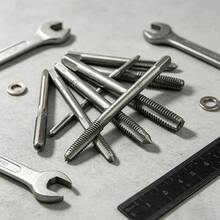 Damaged Internal Thread Repair Tool Set, High-Speed Steel M3-M12 Hand Taps + Adjustable T-Handle Manual Threading - A - View 4