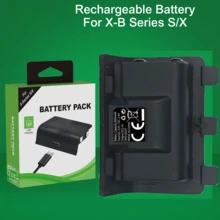 600mAh 可充電電池，適用於 Xb Ox，LED 狀態燈，快速充電，替換電池組，適合頻繁玩家 - 黑色-系列 - 查看 5