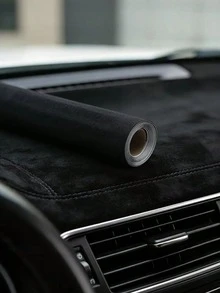 Self-Adhesive Suede Car Wrap Vinyl, Alcantara-Like Faux Suede Fabric Sticker, High Adhesion DIY Cuttable Interior Modification Decal, Suitable For Dashboard, Center Console, Door Panel, Steering Wheel, Car Roof Liner - A - View 1