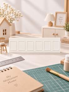 1pc Different Style Mini House Model Wall Accessory, Nordic Leisure Style Miniature Furniture, Made Of Durable Plastic, Can Be Freely Assembled And Connected, Important Material For Making Children's Exclusive Small Castle - Square Panel - View 2