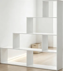 Ladder Shelves - White - View 1
