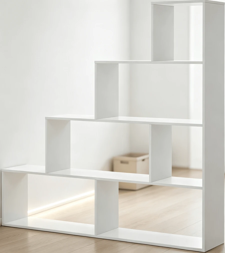 Ladder Shelves - White - View 1