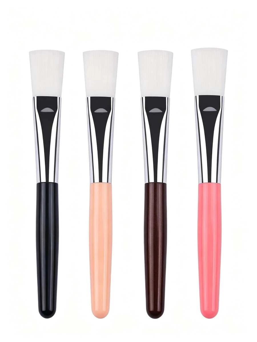 1pc Professional Soft Bristle Facial Mask Brush Set, Reusable Face Mask Applicator For Clay Mud Mask Skincare Makeup Tool - Multicolor - View 1