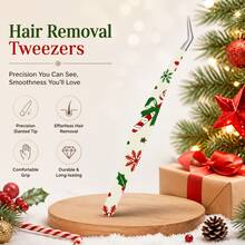 2026 NEW Christmas Design Lash Tweezers Volume Tweezers Private Label Strong Hold Smooth Serrated Eyelash Tweezers Strong Hold Precision Tweezers - Multicolor - View 3
