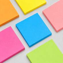 Colorful Square Sticky Notes 7.5*7.5cm Multi-Color Self-Adhesive Memo Pads For Study, Office, Planning, Recording And Reminders - one-size - View 7