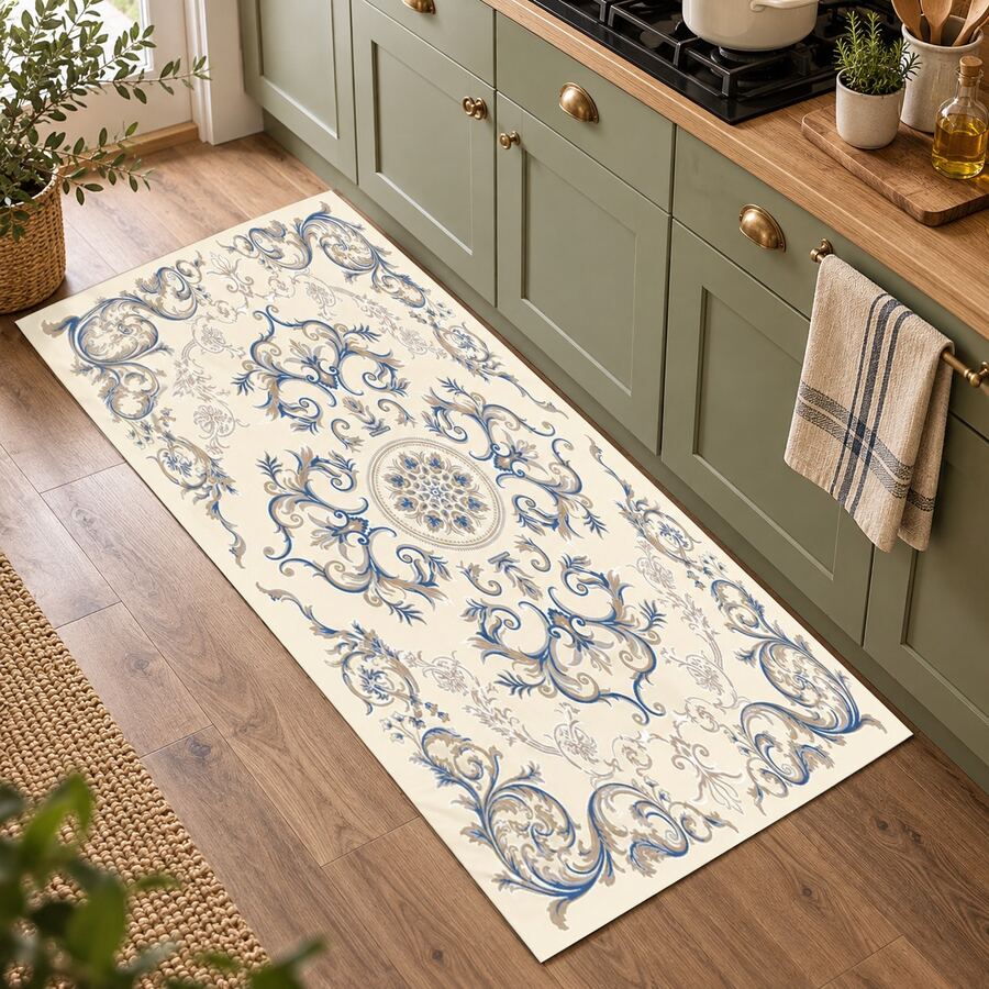 Bohemian Style Printed Long Runner Rug, Indoor Home Decor, Kitchen Runner, Entryway Doormat, Hallway Entrance Decor, Bedroom Bedside Rug, Living Room Rug, Laundry Room Mat, Bathroom Mat, Suitable For Apartment, Dorm And Home Daily Decor - Multicolor - View 1